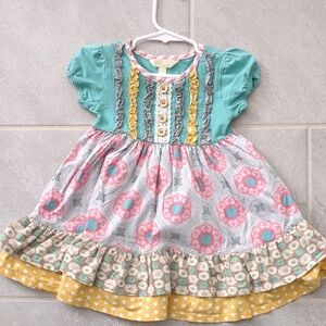 Matilda Jane Multicolor Kids Dress with Ruffles